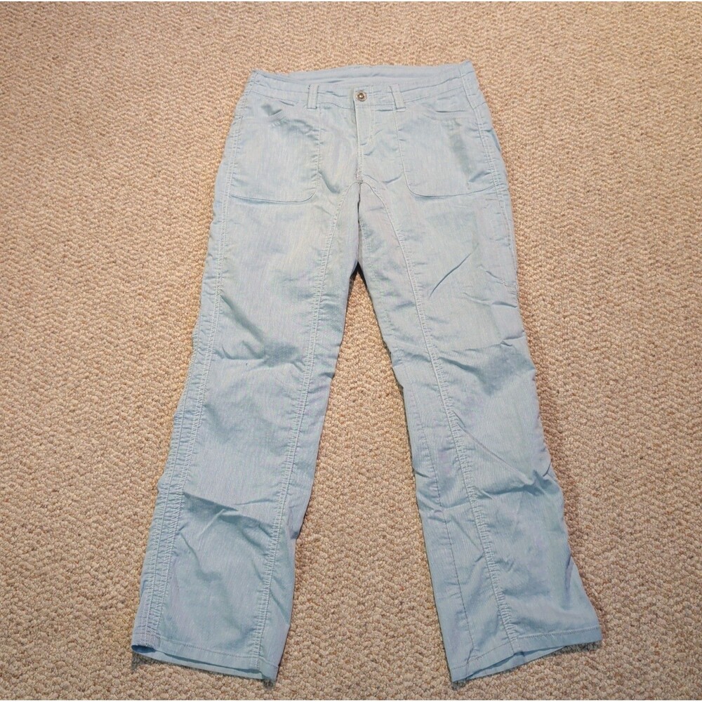 Kuhl Cabo Pants Womens 6 S Green Straight Leg Stretch Casual Travel Outdoor